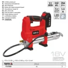 YATO YT-07020 Akkus zsírzó 18 V (1 x 3,0 Ah akku + töltő)