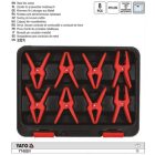 YATO YT-08391 Csipesz készlet 8 részes (fék-, üzemanyag-, olaj- és autóklíma csövekhez)