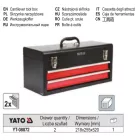 YATO YT-08872 Szerszámosláda fém 2 fiók