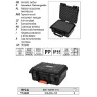YATO YT-08902 Szerszámkoffer habszivacs betéttel 339 x 295 x 152 mm