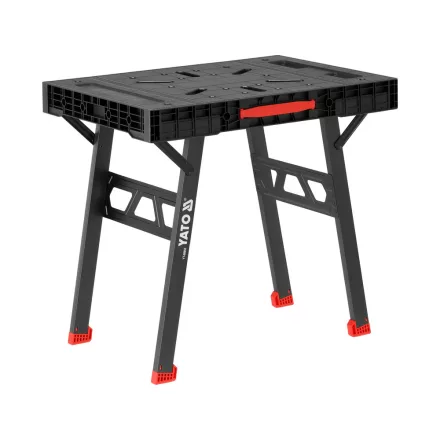 YATO YT-08953 Összecsukható munkaasztal műanyag munkapulttal, fém lábakkal max 650 kg