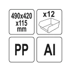 YATO YT-08960 Organiser 490 x 420 x 115 mm