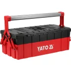YATO YT-08977 Műanyag szerszámláda kétoldalra nyíló 3 polcos