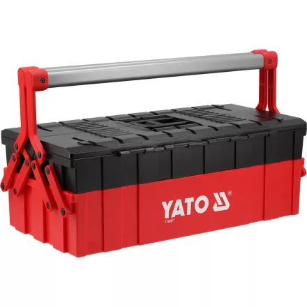 YATO YT-08977 Műanyag szerszámláda kétoldalra nyíló 3 polcos