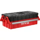 YATO YT-08977 Műanyag szerszámláda kétoldalra nyíló 3 polcos