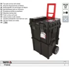 YATO YT-09160 Kerekes szerszámosláda rendszer 2 részes 495 x 350 x 710 mm