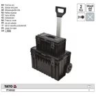 YATO YT-09162 Kerekes szerszámosláda készlet 2 részes 585 x 425 x 410 mm