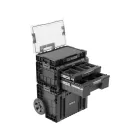 YATO YT-09173 Szerszámosláda szett kerekeken kihúzható fogantyúval 3db-os 685x450x380 mm