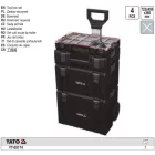 YATO YT-09174 Kerekes szerszámosláda rendszer 4 részes 770 x 450 x 380 mm
