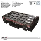 YATO YT-09180 Organiser XL-es méret 585 x 387 x 131 mm
