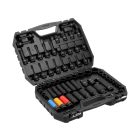 YATO YT-10260 Gépi dugókulcs készlet 64 részes rövid és hosszú dugók, külső és belső torx, SPLine és imbusz, alufelnihez dugó fejekkel 1/2 col