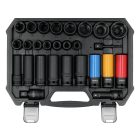 YATO YT-10558 1/2 col - os gépi ütvecsavarozó dugókulcs készlet 27 db os