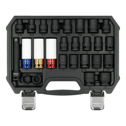 YATO YT-10569 Gépi dugókulcs készlet 24 részes 1/2col