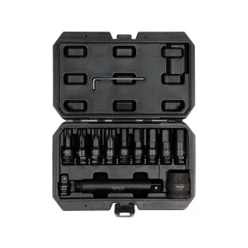   YATO YT-10655 Gépi hosszú bit dugókulcs készlet 12 részes Torx és Imbusz 1/2", 3/4" kamionos CrMo