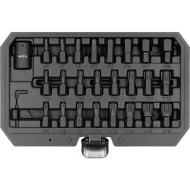   YATO YT-10657 Gépi bitfej készlet 25 részes (imbusz,torx, spline)