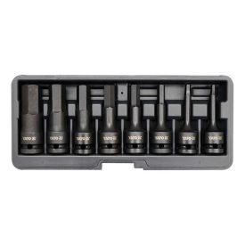   YATO YT-1066 Gépi hosszú bit dugókulcs készlet 8 részes Imbusz 1/2" 6-19 mm CrMo