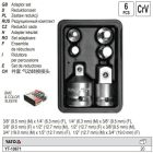 YATO YT-10671 Dugókulcs adapter készlet 6 részes CrV