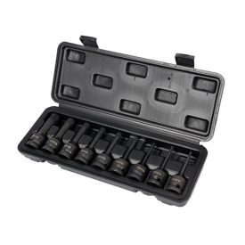   YATO YT-10691 Gépi hosszú bit dugókulcs készlet 9 részes Spline 1/2" M4-M16 CrMo