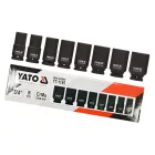 YATO YT-1155 Gépi hosszú dugókulcs készlet 8 részes 3/4" 22-41 mm CrMo