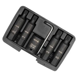   YATO YT-1157 Gépi bit dugókulcs készlet 6 részes Spline 3/4" M12-M18 CrMo