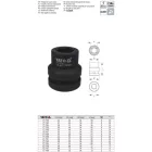 YATO YT-1185 Gépi dugókulcs 1" 29 mm CrMo