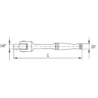 YATO YT-1425 Csuklós hajtókar 1/4" 140 mm