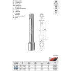 YATO YT-1431 Toldószár 1/4" 101,6 mm DIN3121 CrV