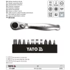 YATO YT-14390 Racsnis csavarbehajtó bit készlet 11 részes CrV