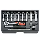 YATO YT-14451 Dugókulcs készlet 23 részes 1/4" 4-13 mm CrV