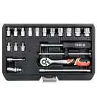 YATO YT-14491 Dugókulcs készlet 20 részes 1/4" 3,5-14 mm CrV