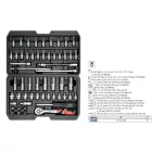 YATO YT-14501 Dugókulcs készlet 56 részes 1/4" 4-13 mm CrV