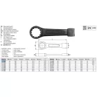 YATO YT-1601 Üthető csillagkulcs 24 mm / 160 mm CrV