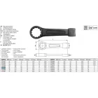 YATO YT-1605 Üthető csillagkulcs 36 mm / 210 mm CrV
