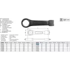 YATO YT-1608 Üthető csillagkulcs 46 mm / 240 mm CrV