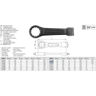 YATO YT-1609 Üthető csillagkulcs 50 mm / 250 mm CrV