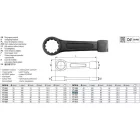 YATO YT-1610 Üthető csillagkulcs 55 mm / 270 mm CrV