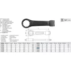 YATO YT-1611 Üthető csillagkulcs 58 mm / 270 mm CrV