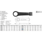 YATO YT-1612 Üthető csillagkulcs 60 mm / 270 mm CrV