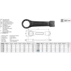 YATO YT-1613 Üthető csillagkulcs 65 mm / 290 mm CrV