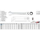 YATO YT-1674 Racsnis csuklós csillag-villáskulcs 8 mm / 140 mm 72T CrV