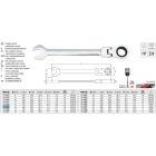YATO YT-1679 Racsnis csuklós csillag-villáskulcs 13 mm / 180 mm 72T CrV