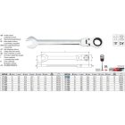 YATO YT-1682 Racsnis csuklós csillag-villáskulcs 16 mm / 210 mm 72T CrV