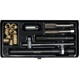   YATO YT-17581 Gyujtógyertya menetjavító és tisztító készlet 25 részes M14 3/8" HSS