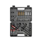 YATO YT-17623 Befecskendezőszelep tisztító készlet 19 részes 1/4" inox, műanyag, réz kefék