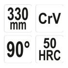 YATO YT-20402 Hosszúcsőrű fogó hajlított 90° 330 mm CrV