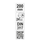 YATO YT-21651 Állítható villáskulcs 0-24 / 200 mm