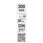 YATO YT-21653 Állítható villáskulcs 0-38 / 300 mm