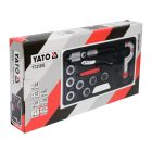 YATO YT-21826 Hiderulikus csőperemező készlet 10 részes 3/8"-1 1/8"