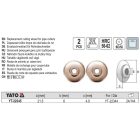 YATO YT-22345 Vágókerék YT-22344 csővágóhoz (2 db/cs)