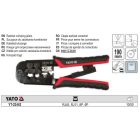 YATO YT-22442 Krimpelő fogó UTP hálózati (RJ45) és telefon (RJ11) csatlakozókhoz